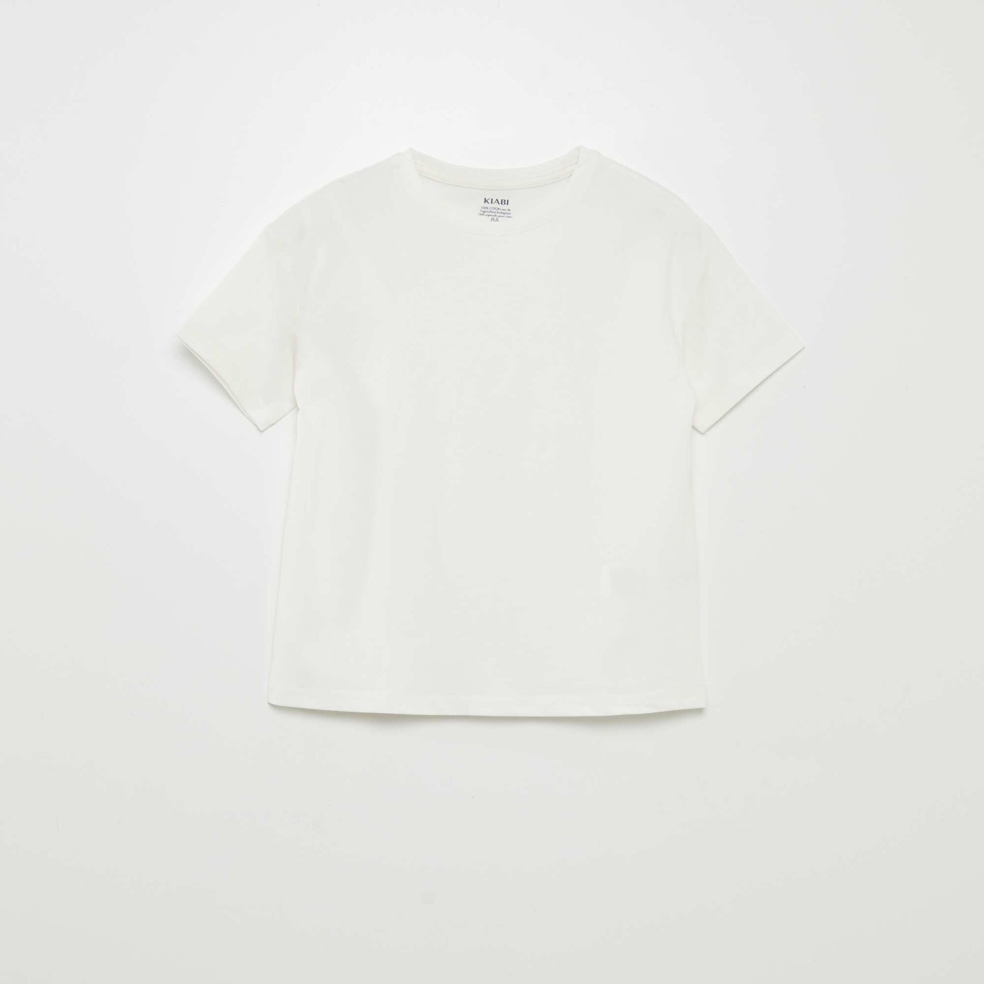 T-shirt en maille jersey paisse blanc