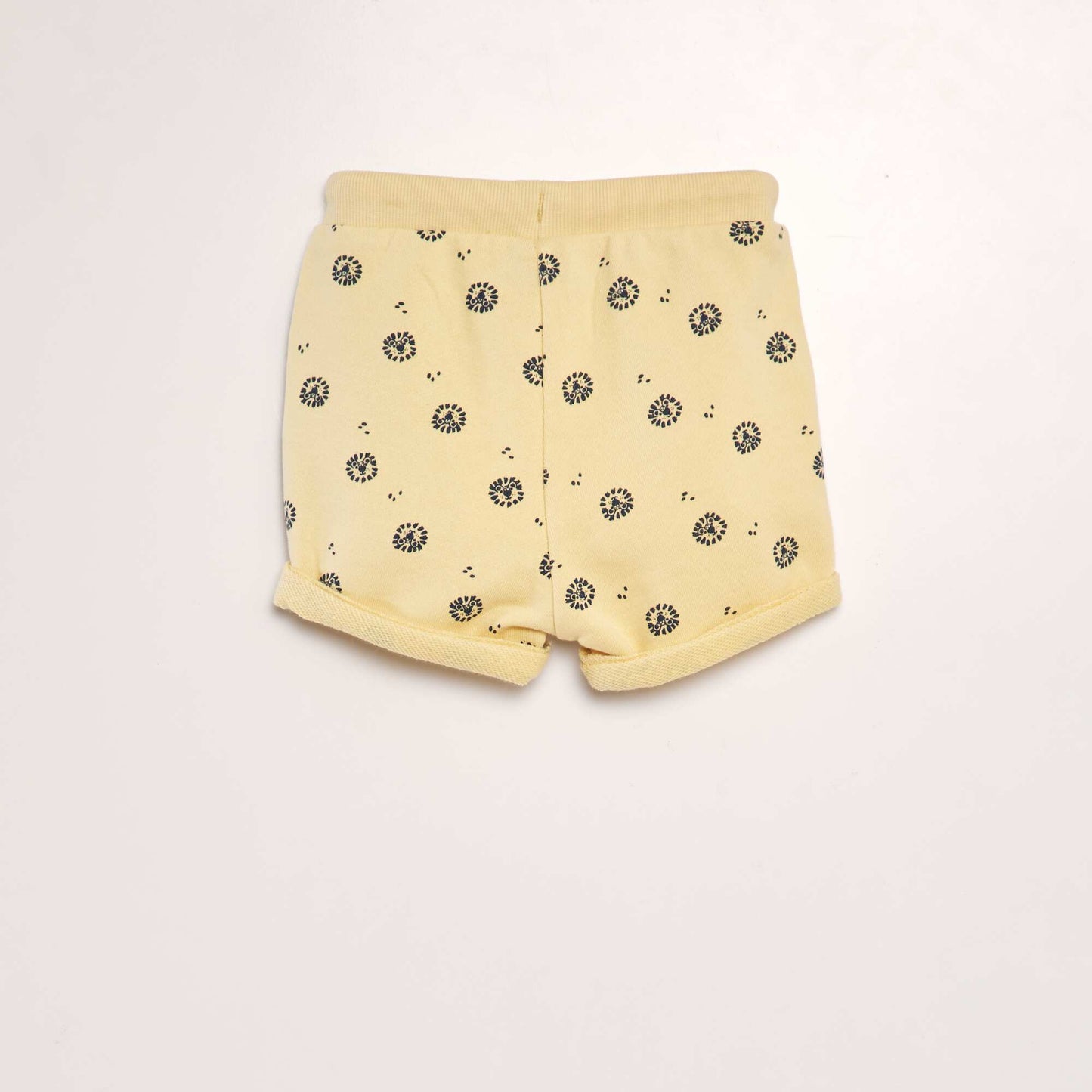 Short en molleton avec imprim  Jaune