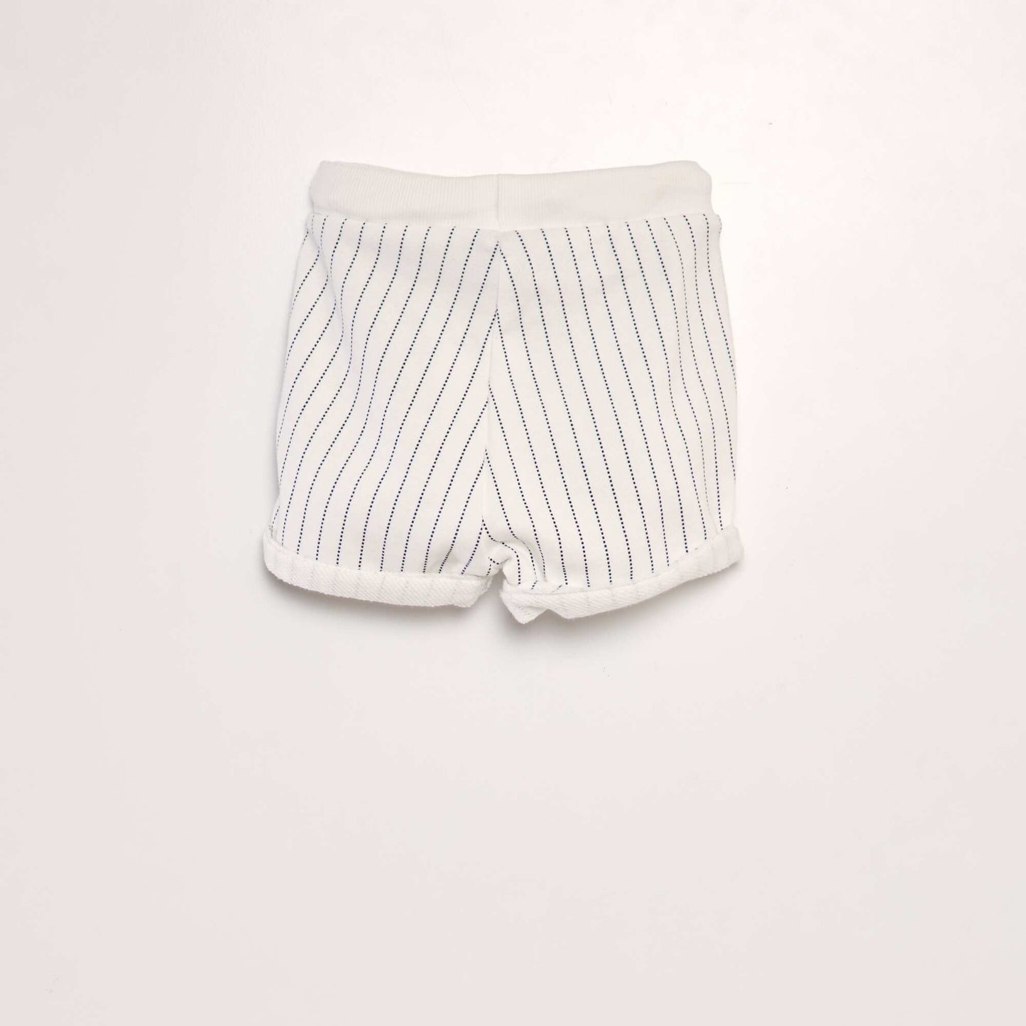 Short en molleton avec imprim  Blanc