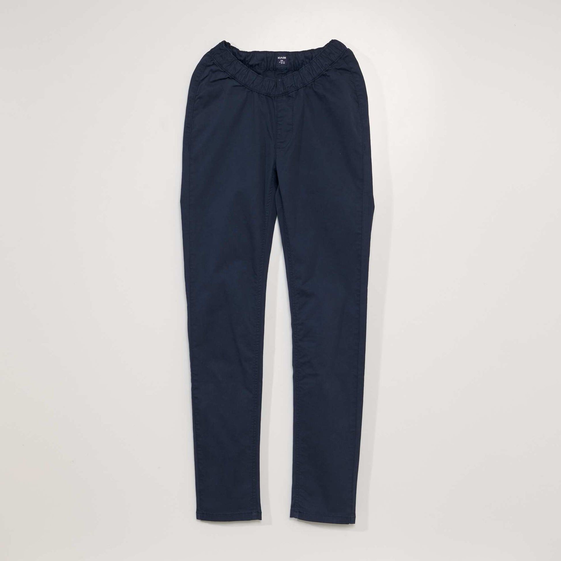 Chino à taille élastiquée - So Easy BLEU