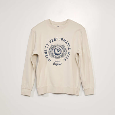 Sweat en molleton avec imprimé - So Easy BEIGE