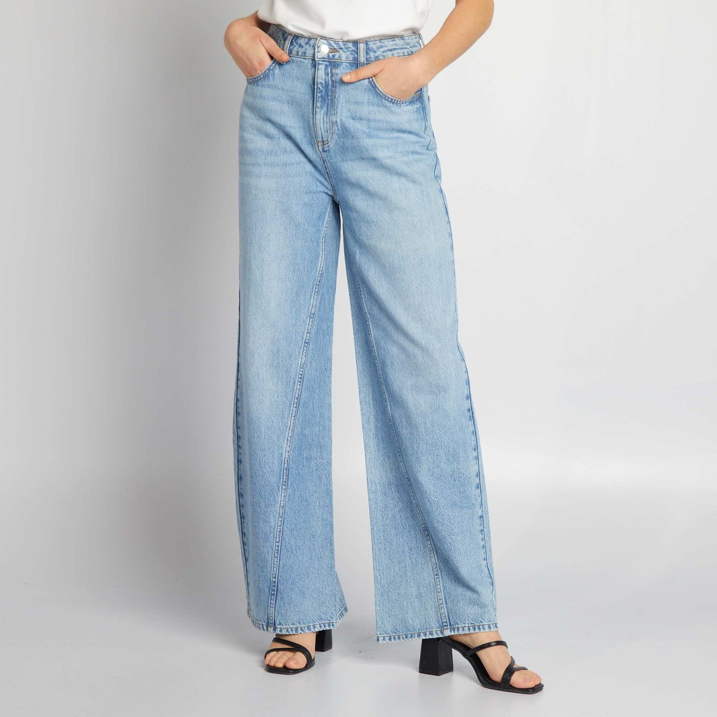 Jean wide leg Bleu