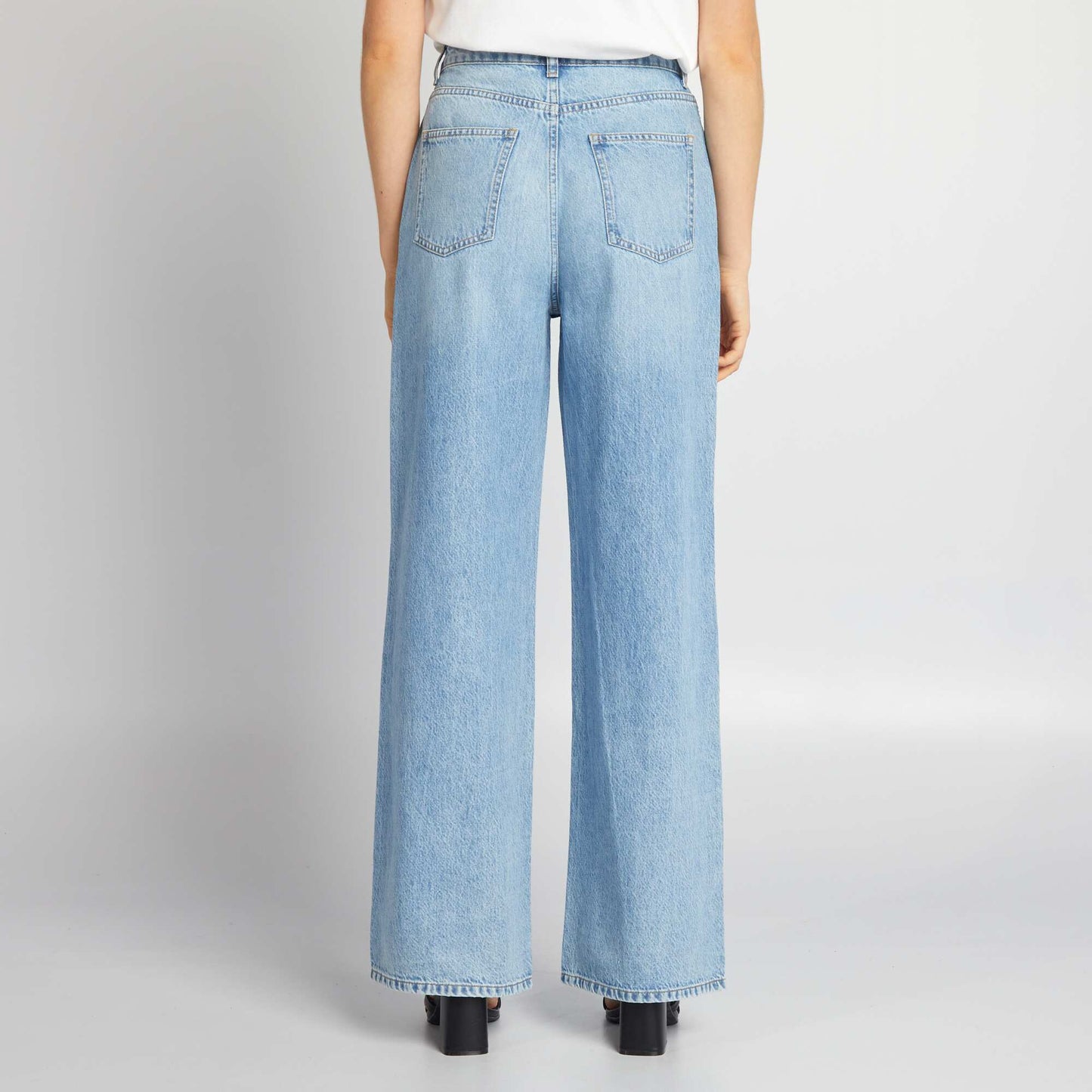 Jean wide leg Bleu