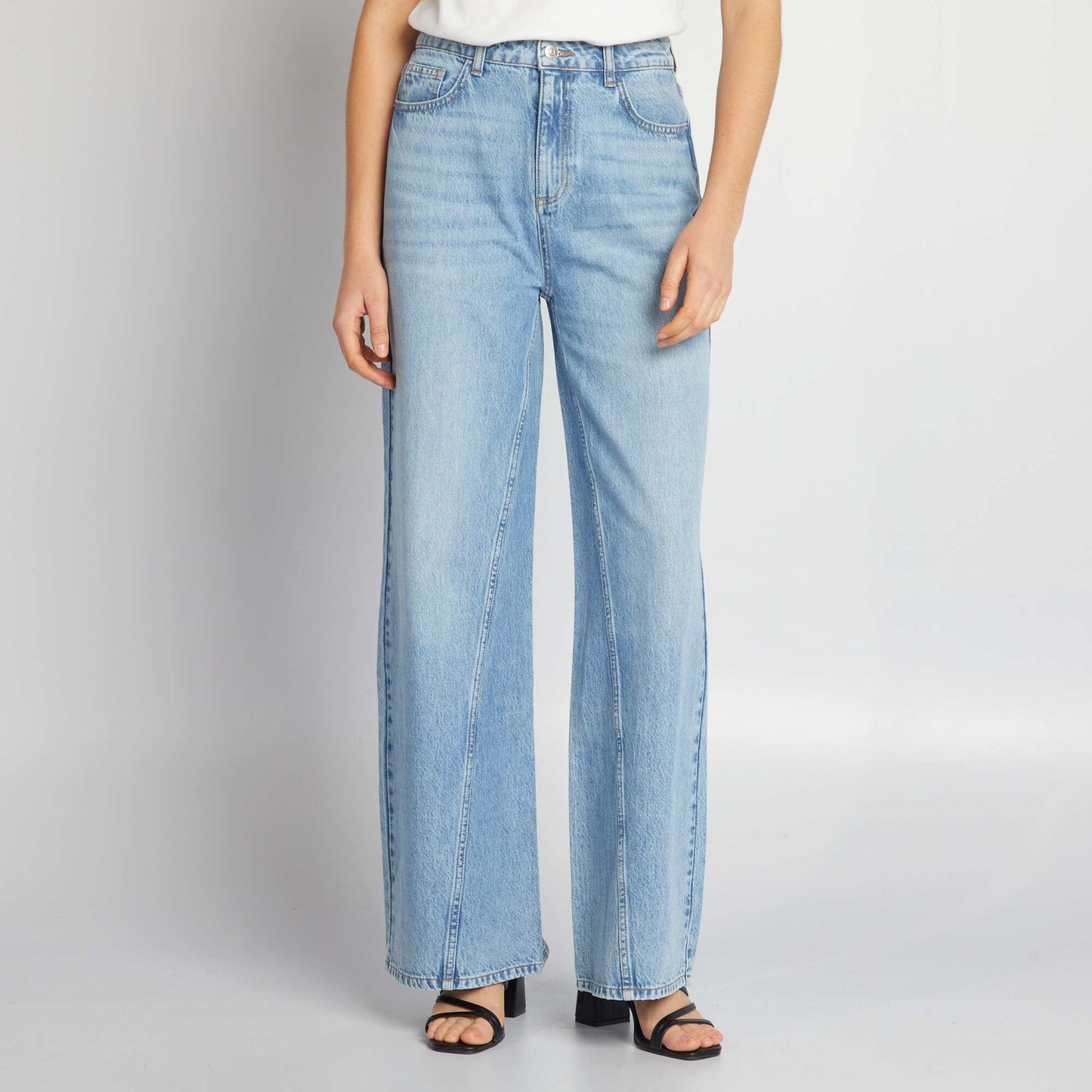 Jean wide leg Bleu