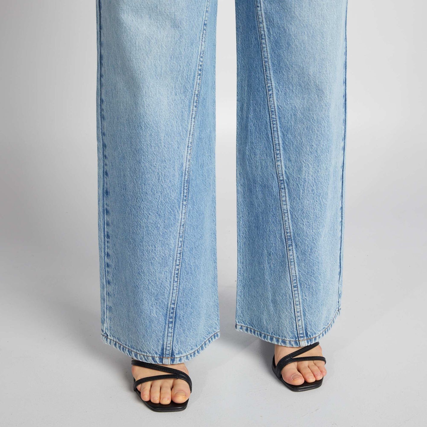 Jean wide leg Bleu