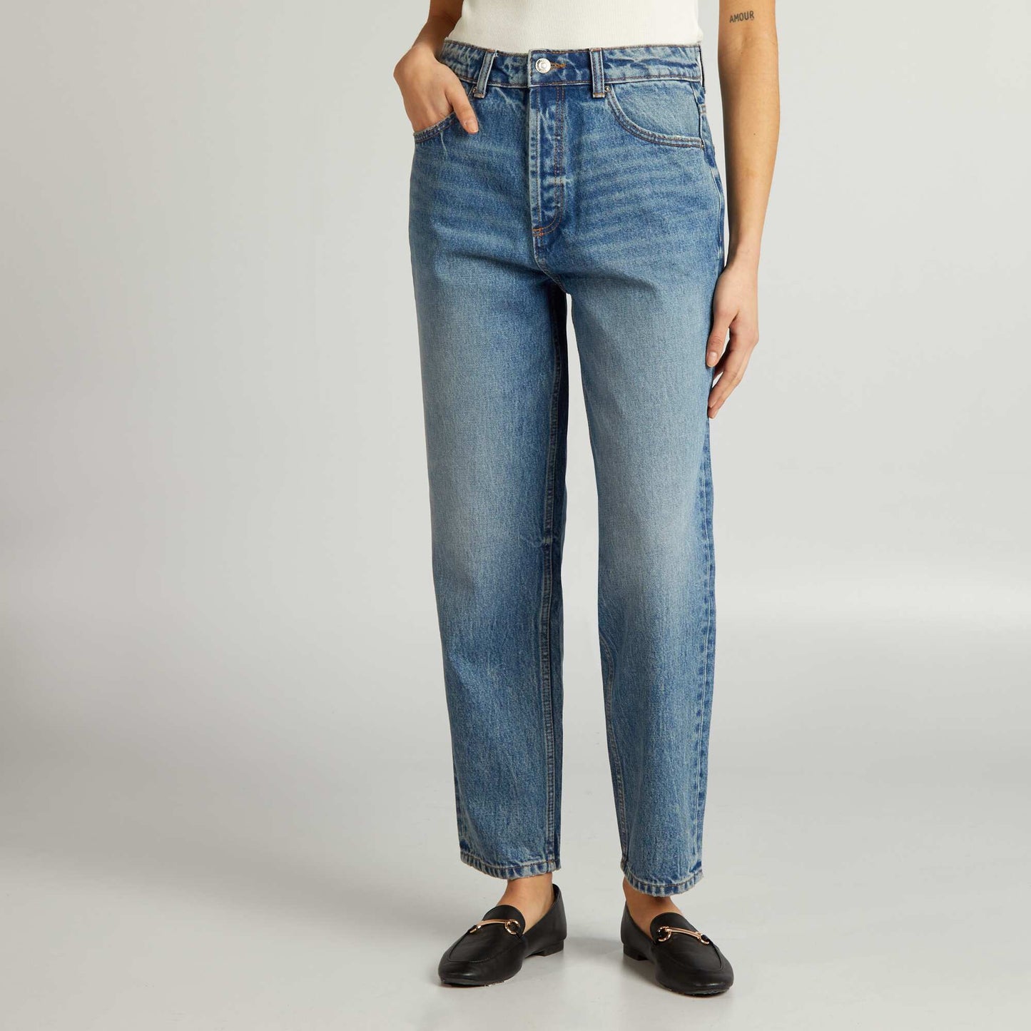 Jean straight Bleu fonc