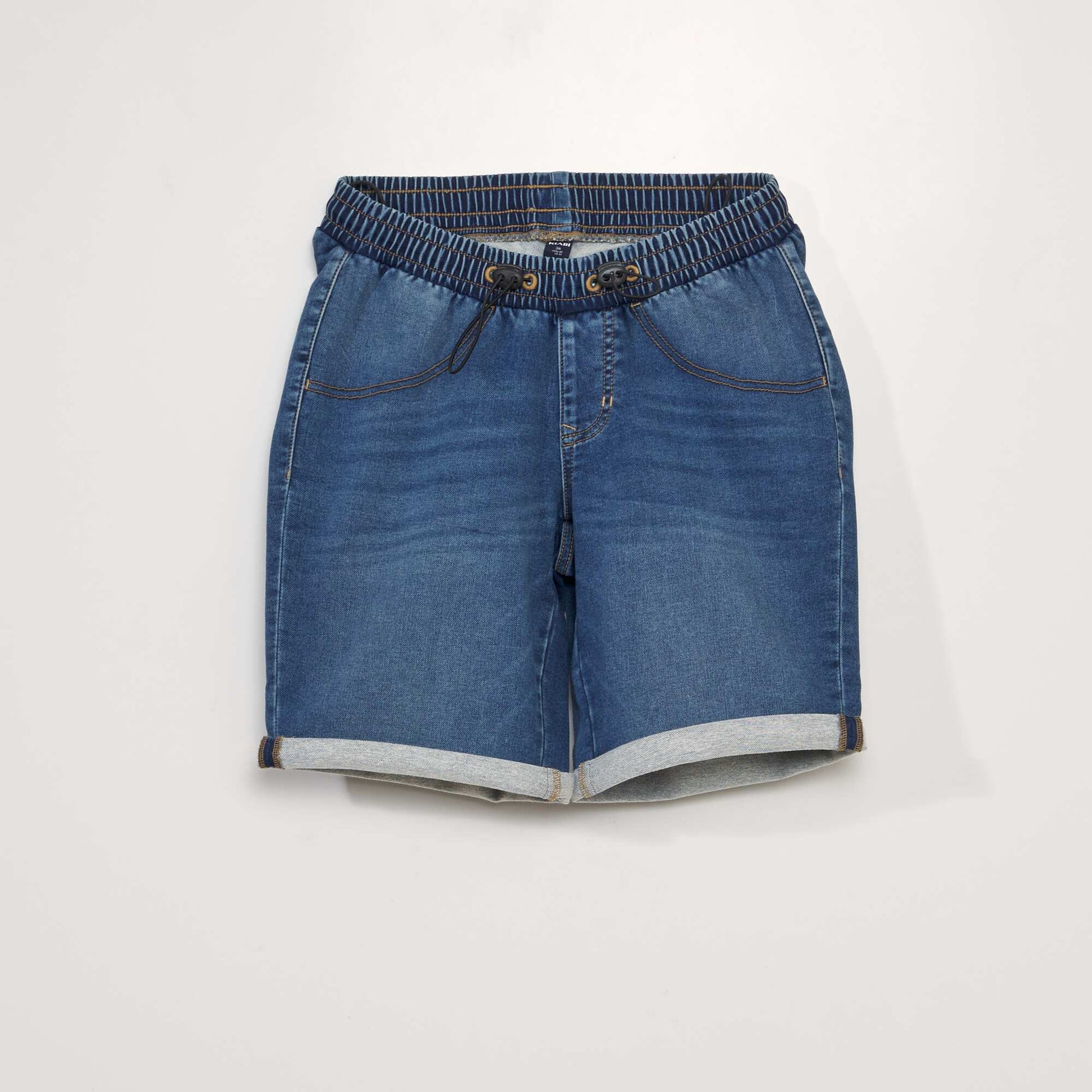 Bermuda en jean à taille élastiquée - So Easy BLEU