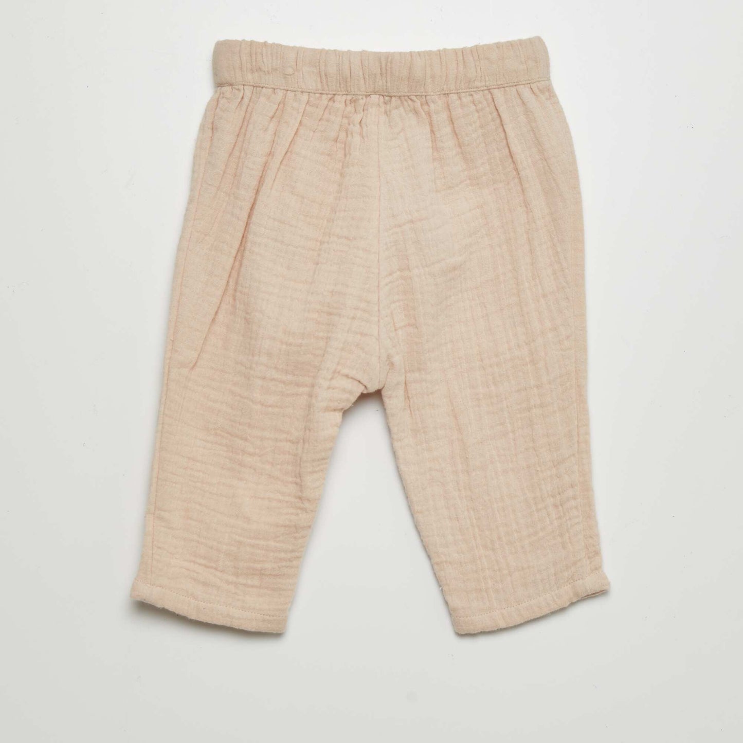 Pantalon sarouel en gaze de coton Beige