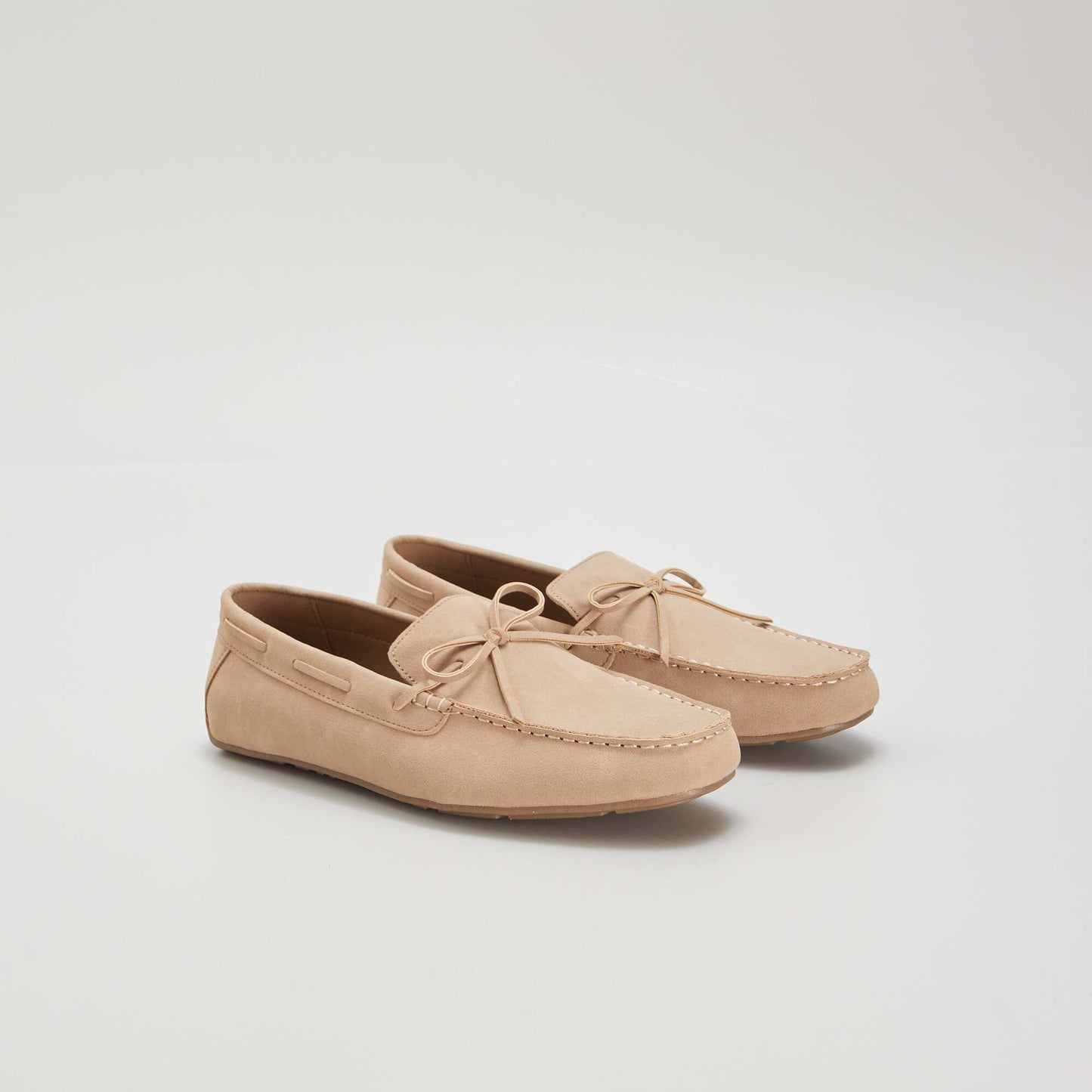 Mocassins en simili beige