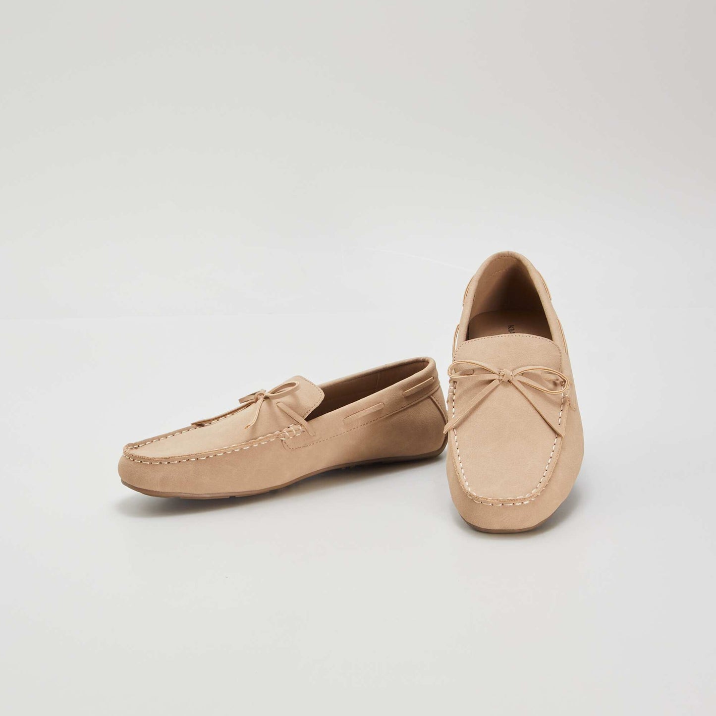 Mocassins en simili beige