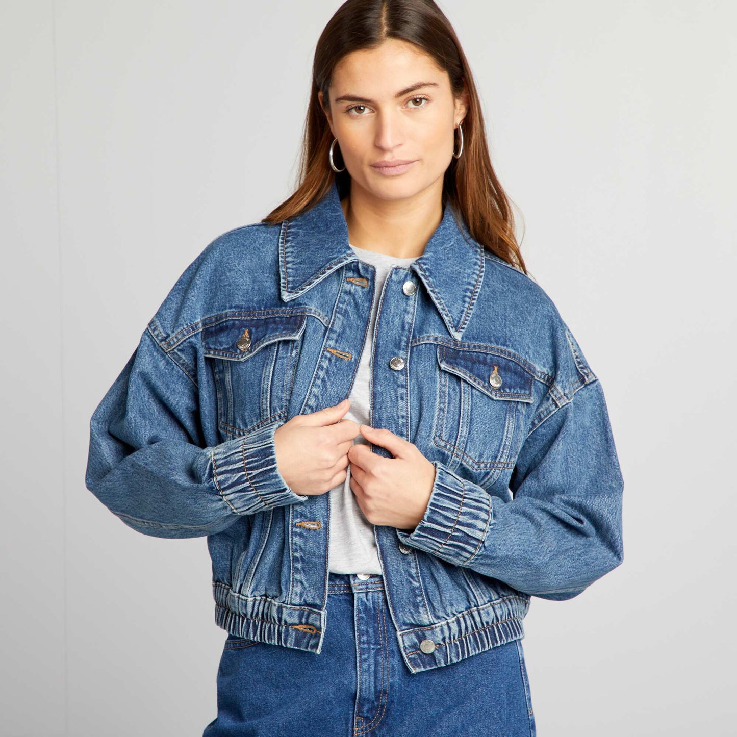 Veste en jean Bleu