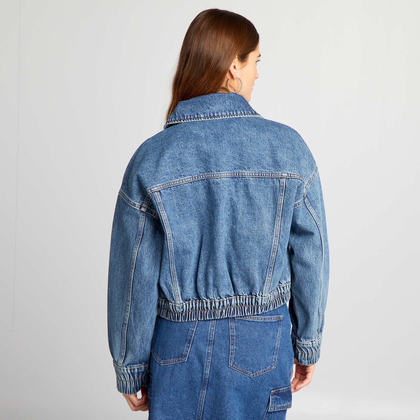 Veste en jean Bleu