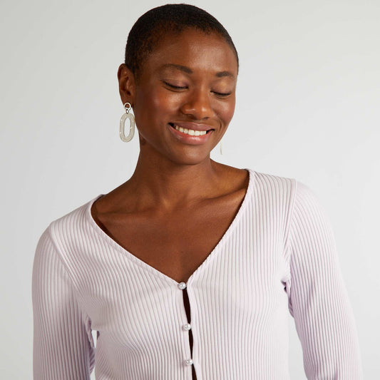 Gilet en jersey c tel Violet