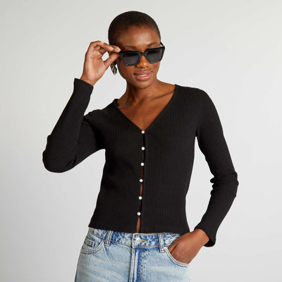 Gilet en jersey c tel noir