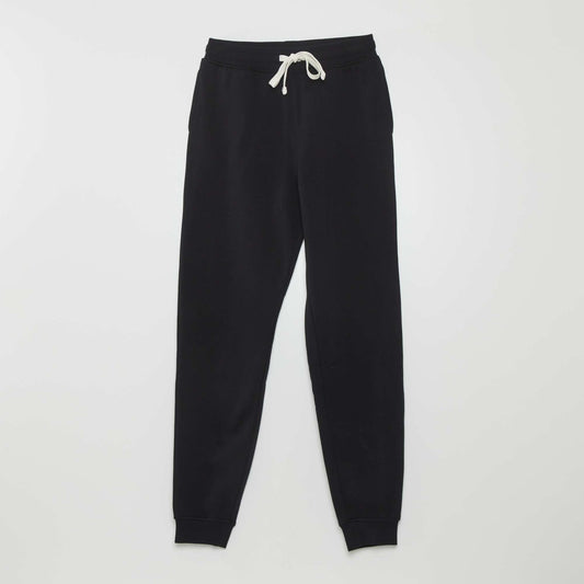 Pantalon jogging en molleton noir