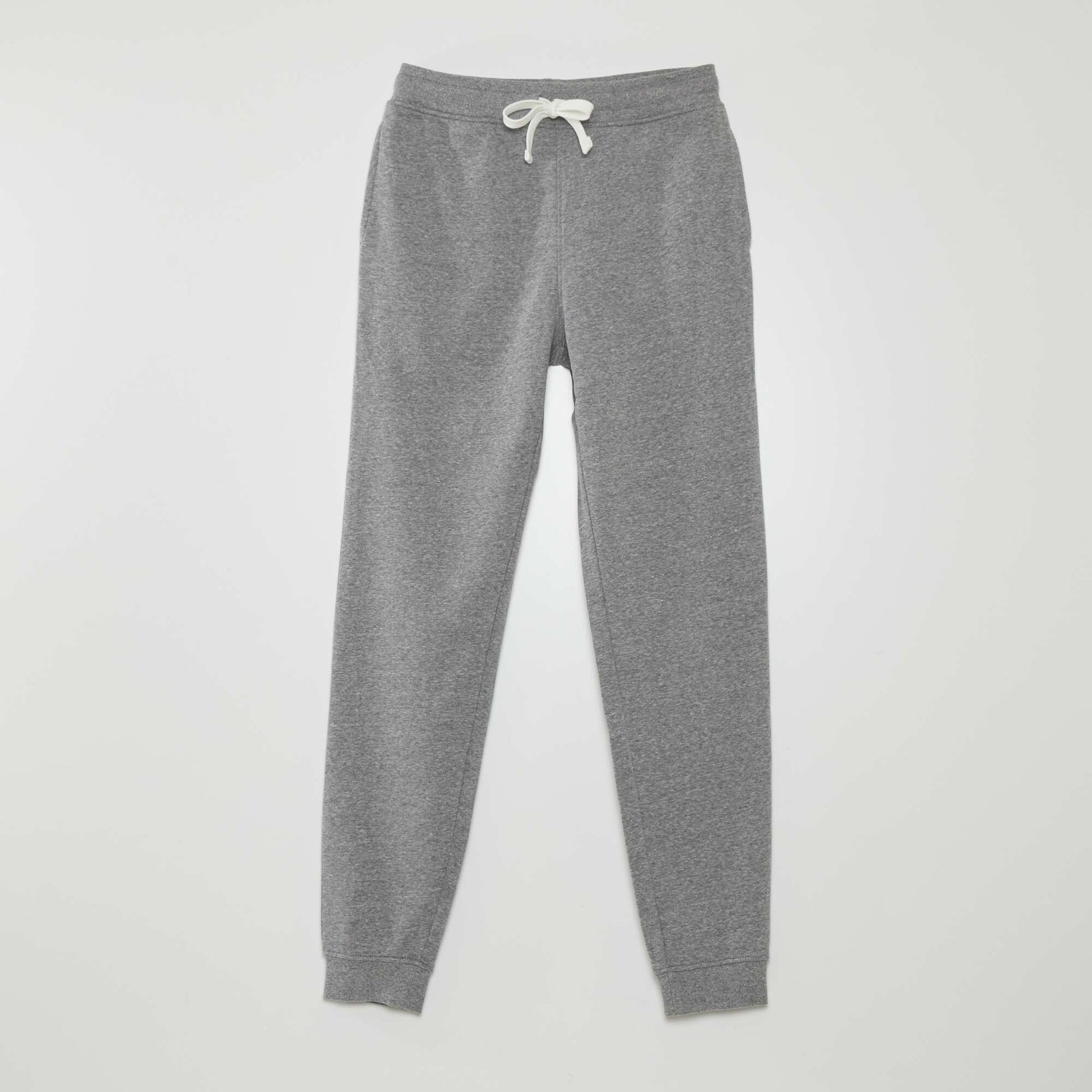 Pantalon jogging en molleton GRIS FONCé