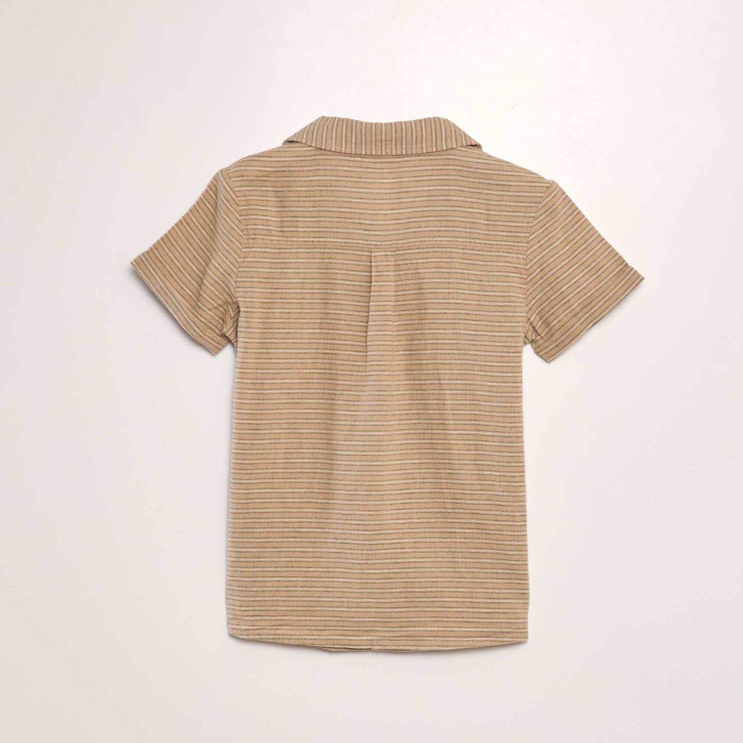 Chemise manches courtes Beige