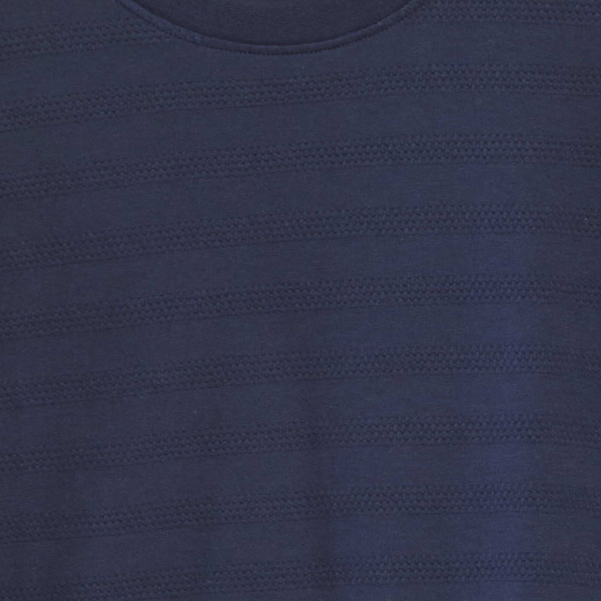 T-shirt en coton textur Bleu nuit