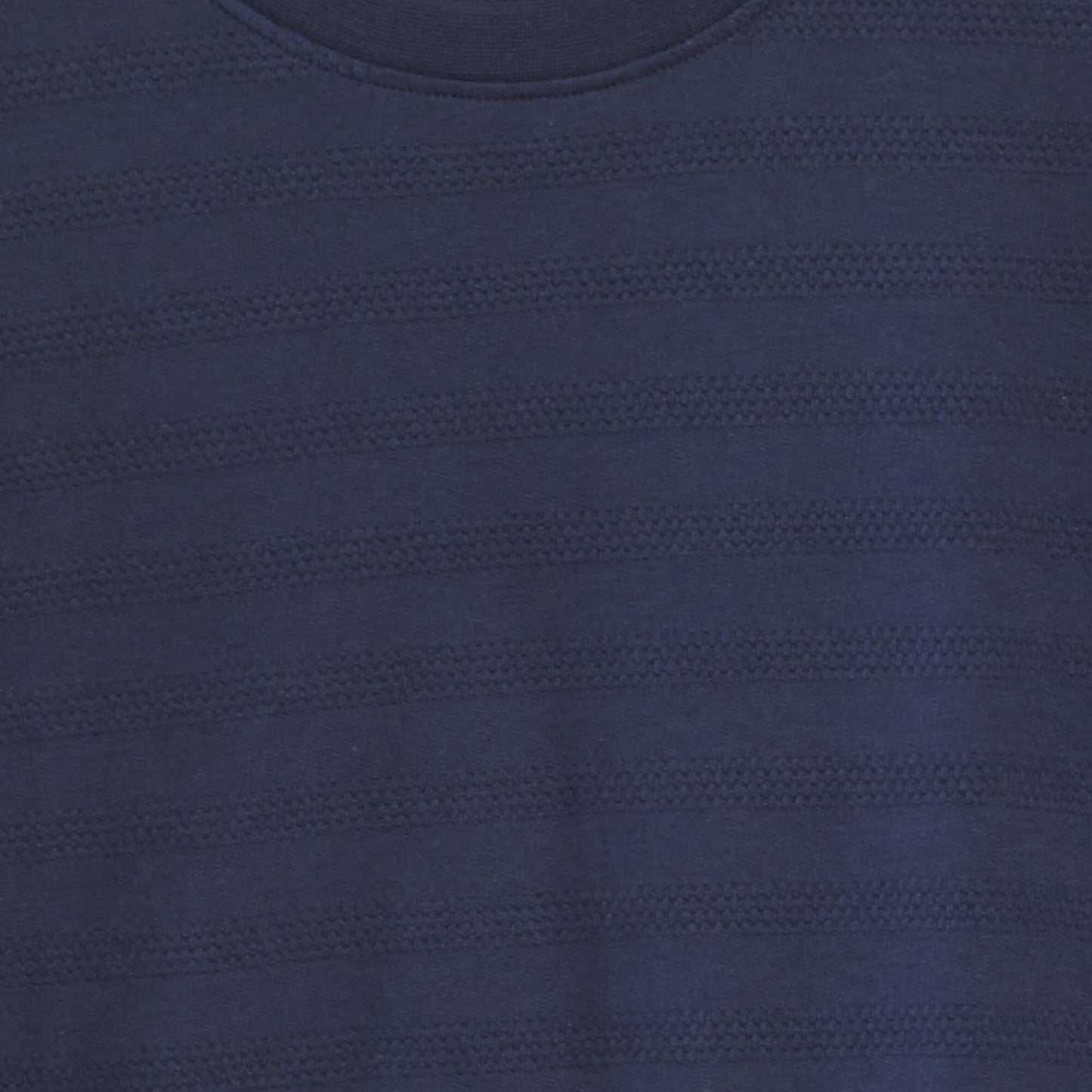 T-shirt en coton textur Bleu nuit
