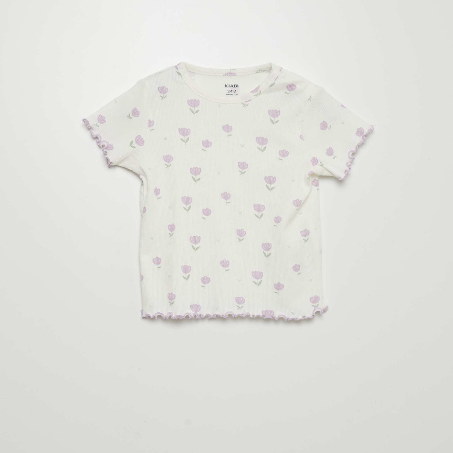 Ensemble T-shirt + short de pyjama - 2 pièces Blanc