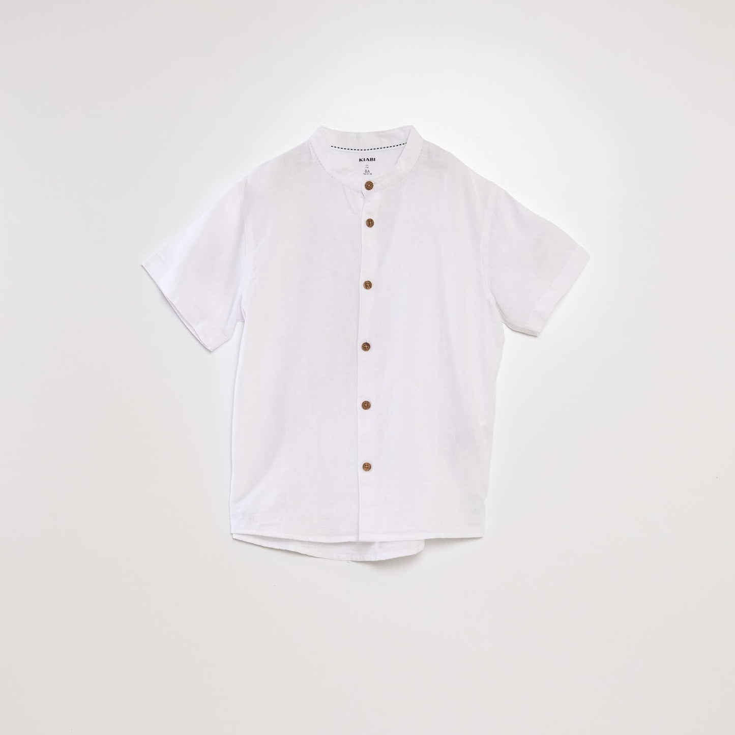 Chemise col mao blanc