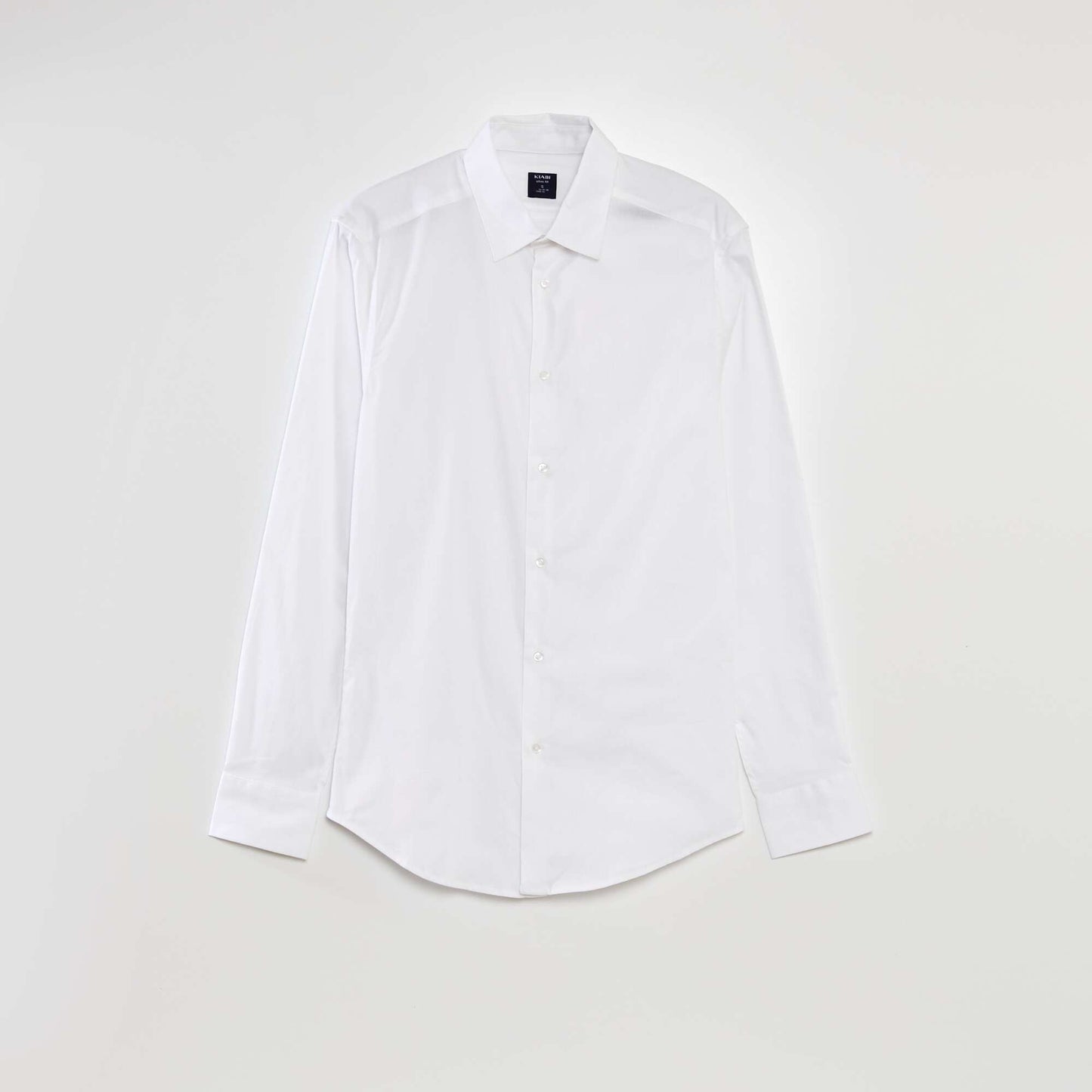 Chemise stretch slim fit blanc