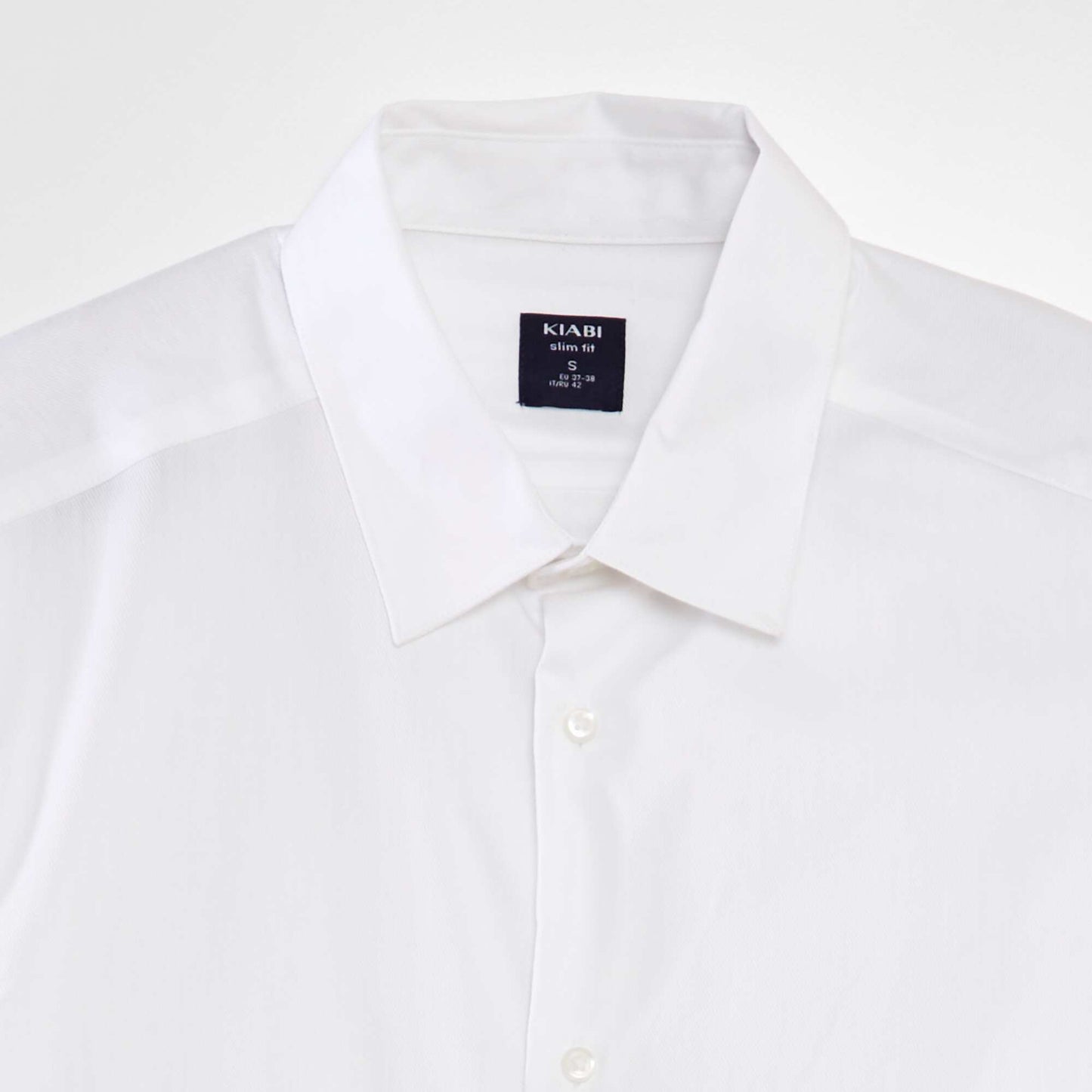 Chemise stretch slim fit blanc