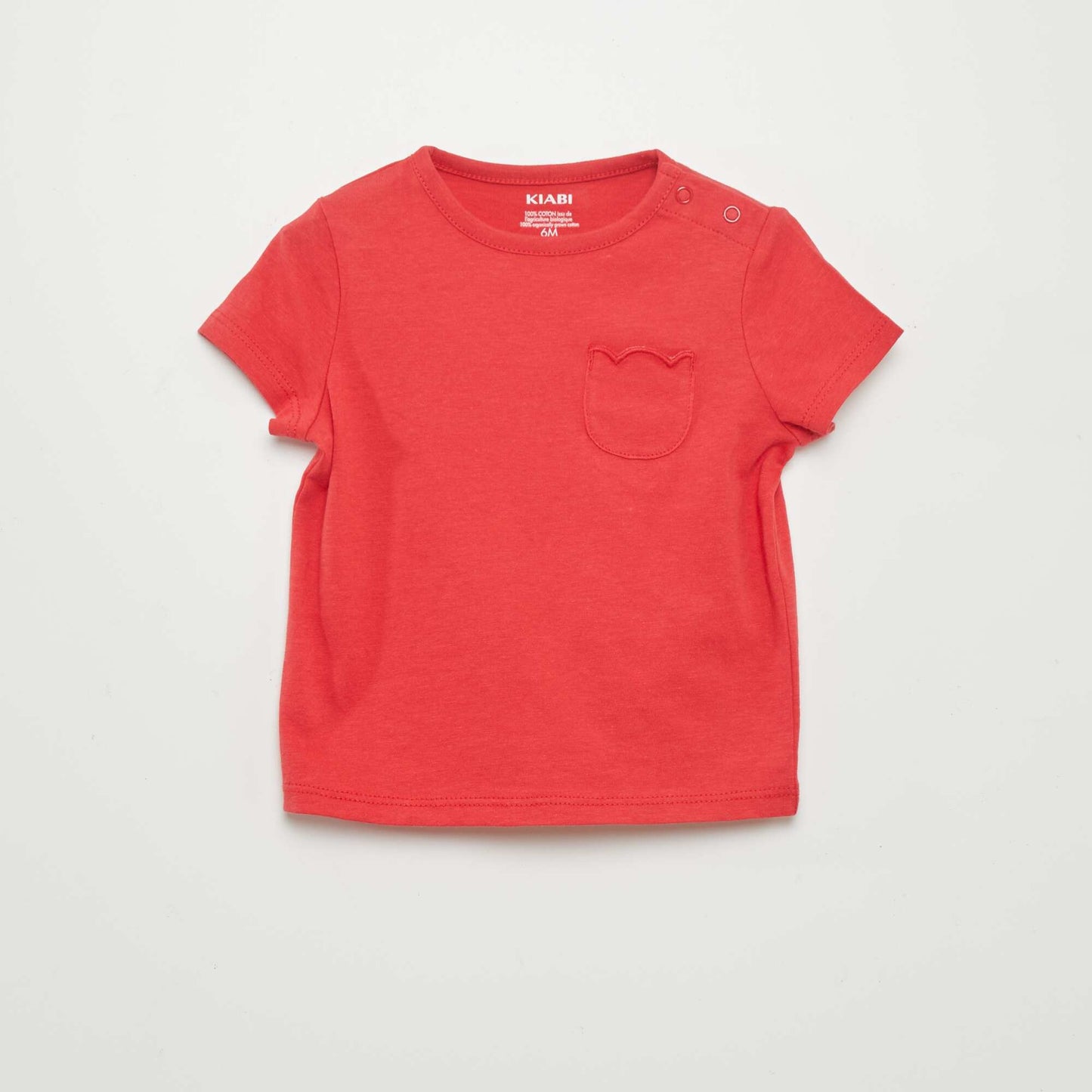 Lot de 2 t-shirts simples Rouge