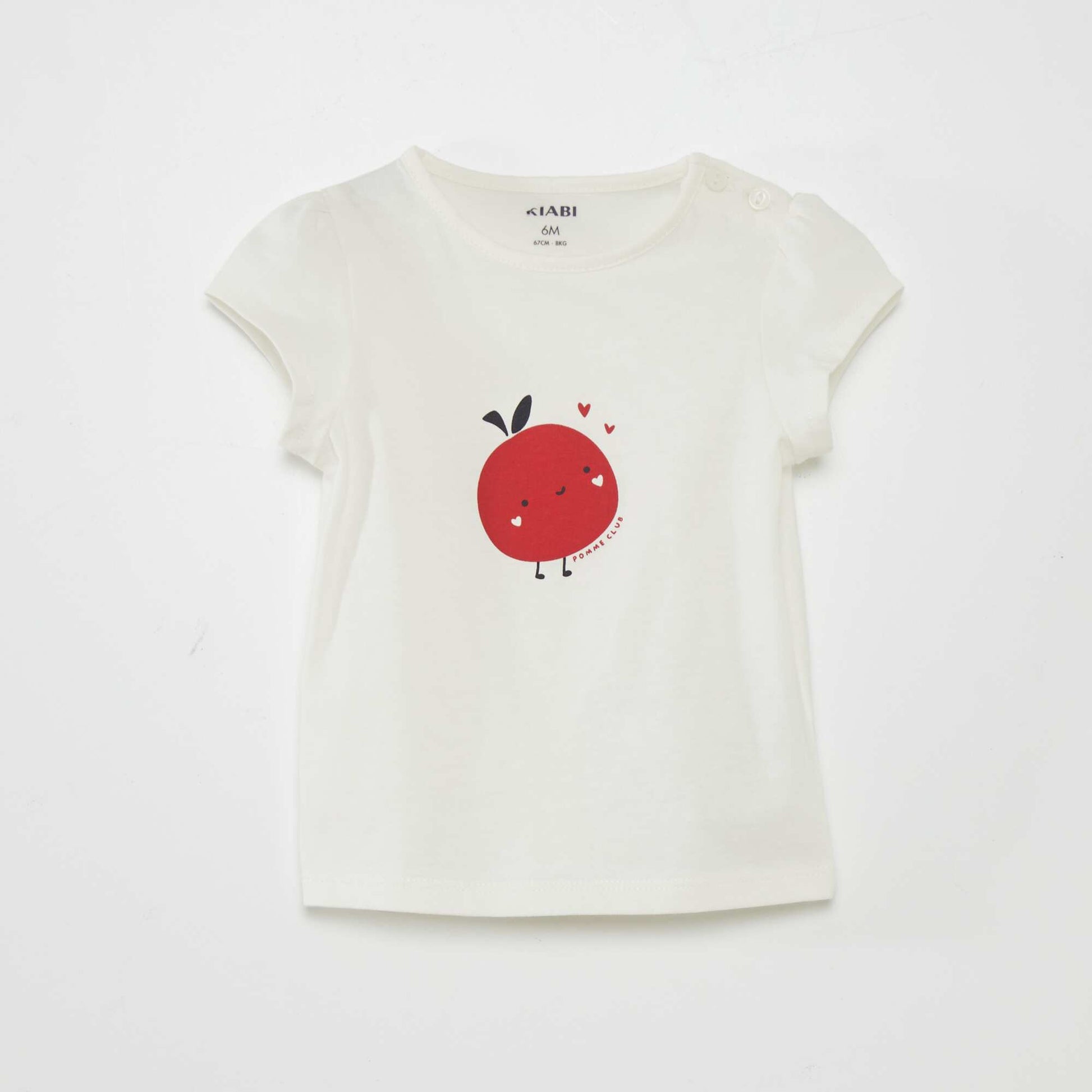 T-shirt anim Blanc