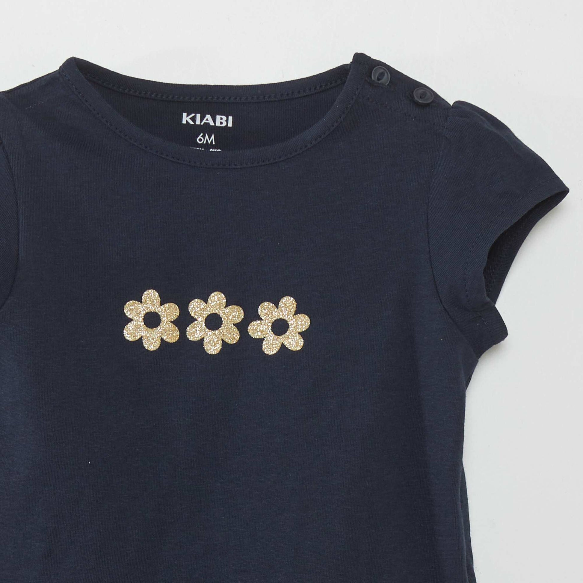 T-shirt anim Bleu