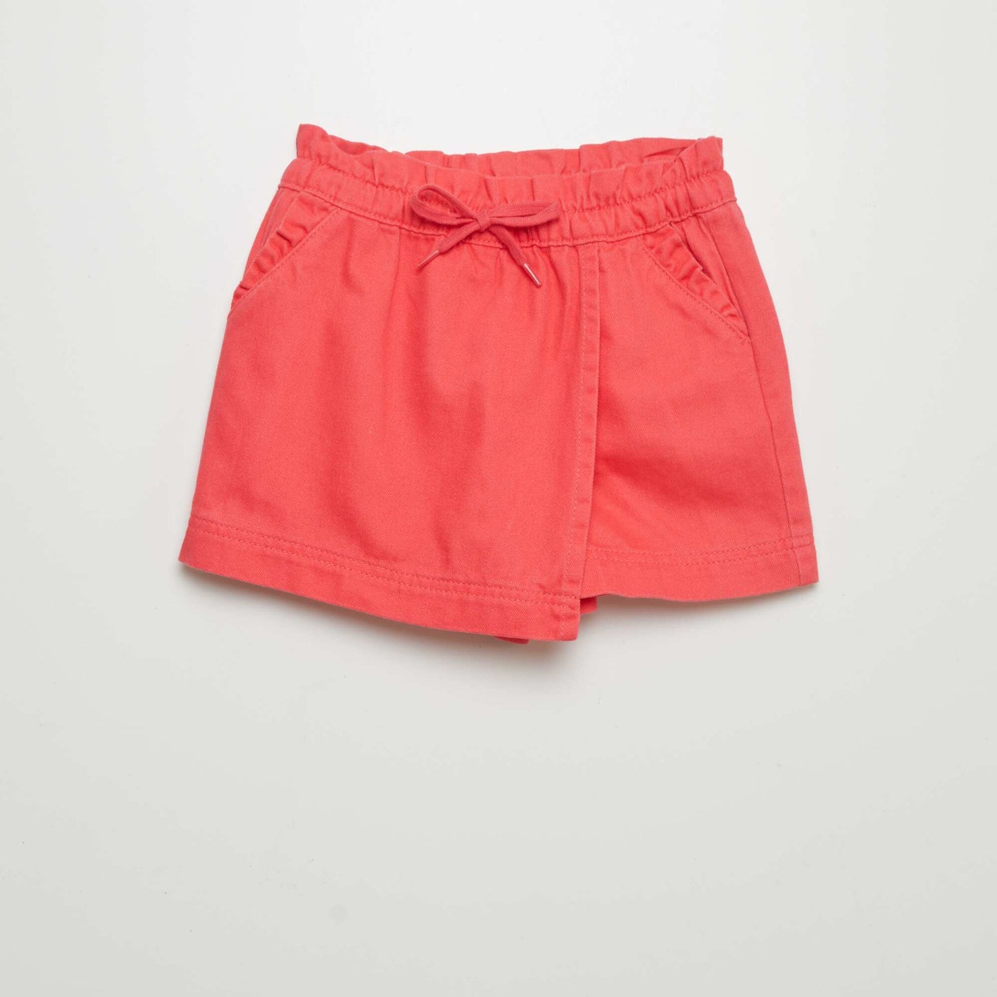 Short en jean Rouge