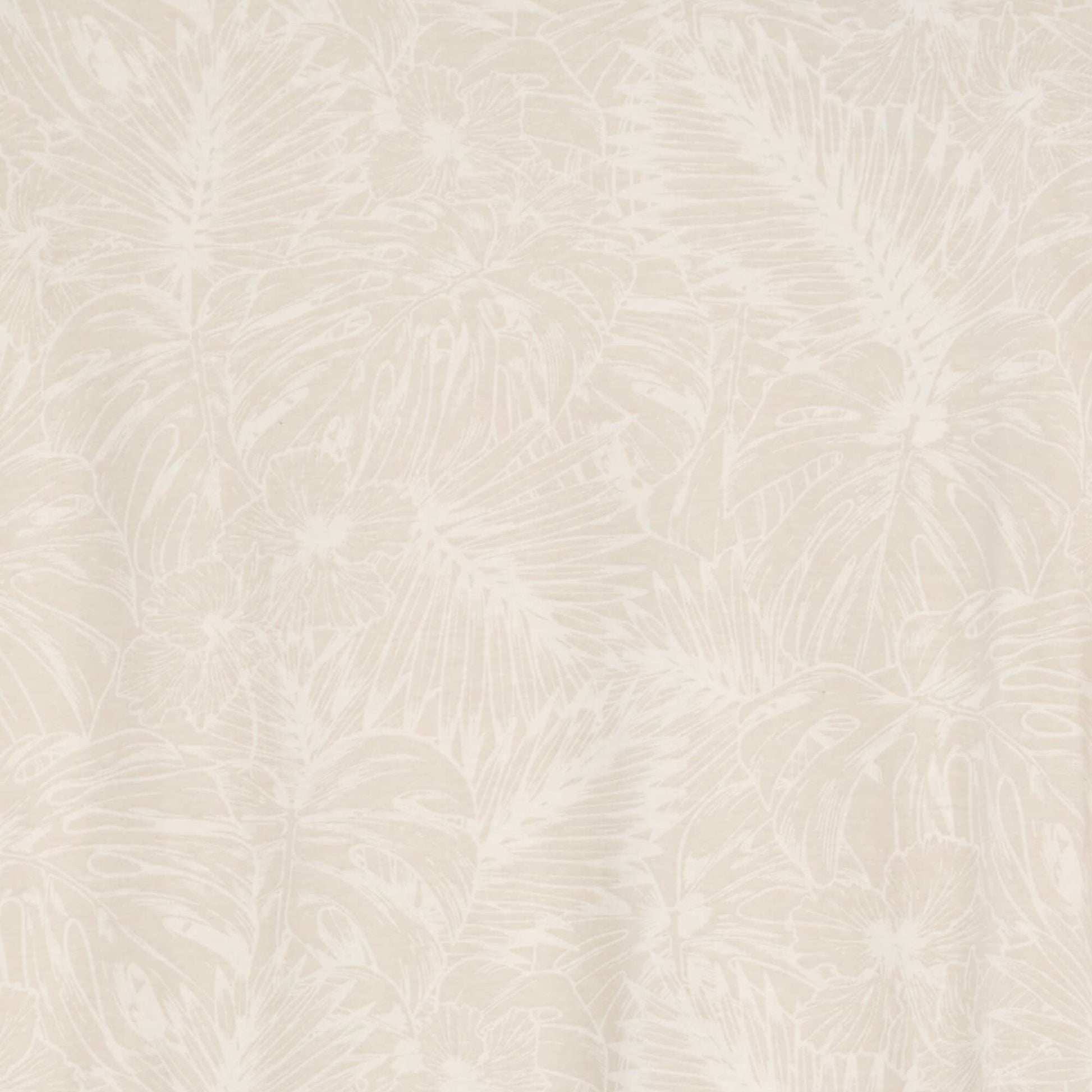 T-shirt imprim col rond Beige