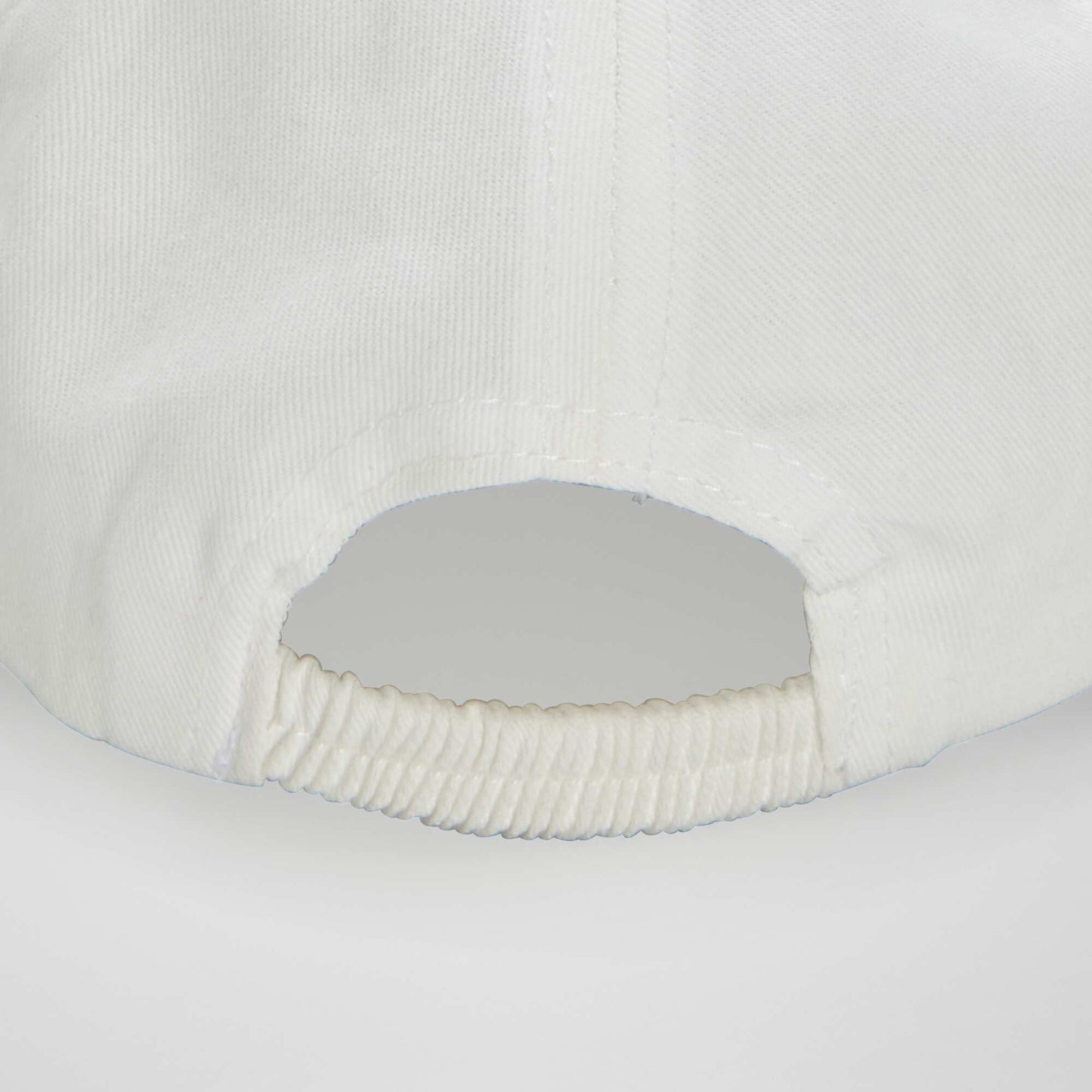 Casquette en toile imprim e Blanc