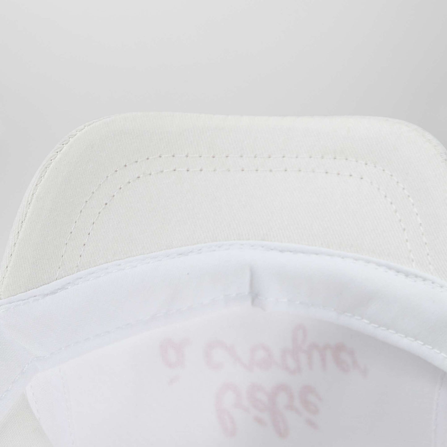 Casquette en toile imprim e Blanc