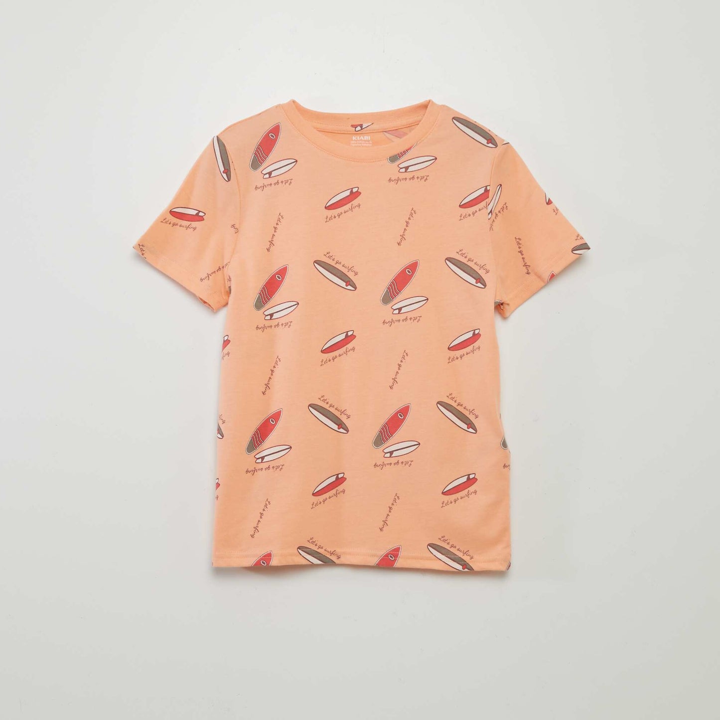 T-shirt imprimé Orange