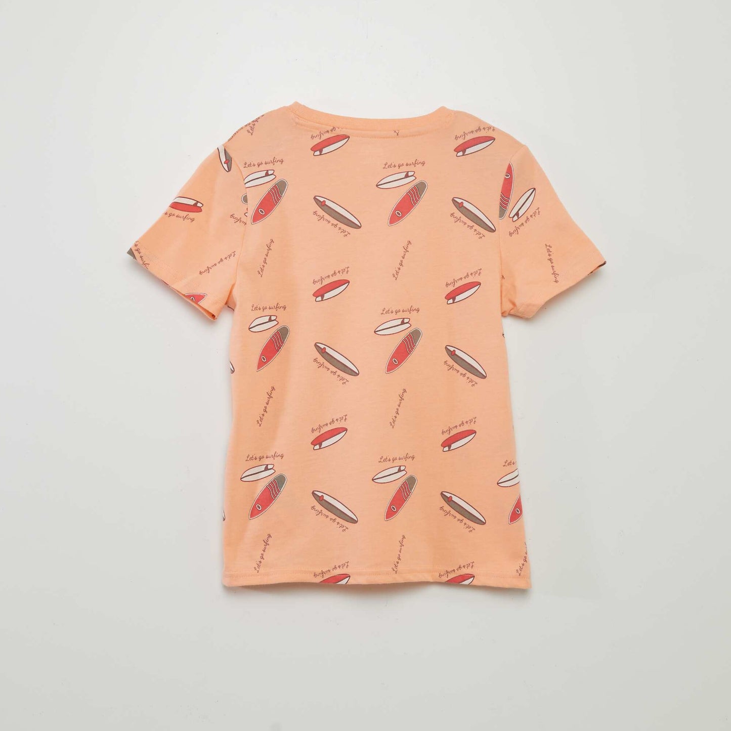 T-shirt imprimé Orange