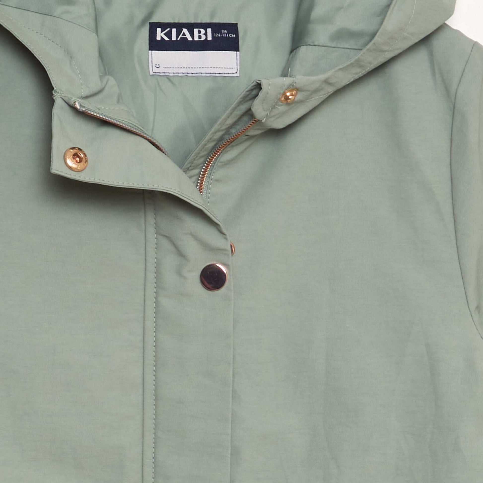 Parka mi-longue imperm able Vert