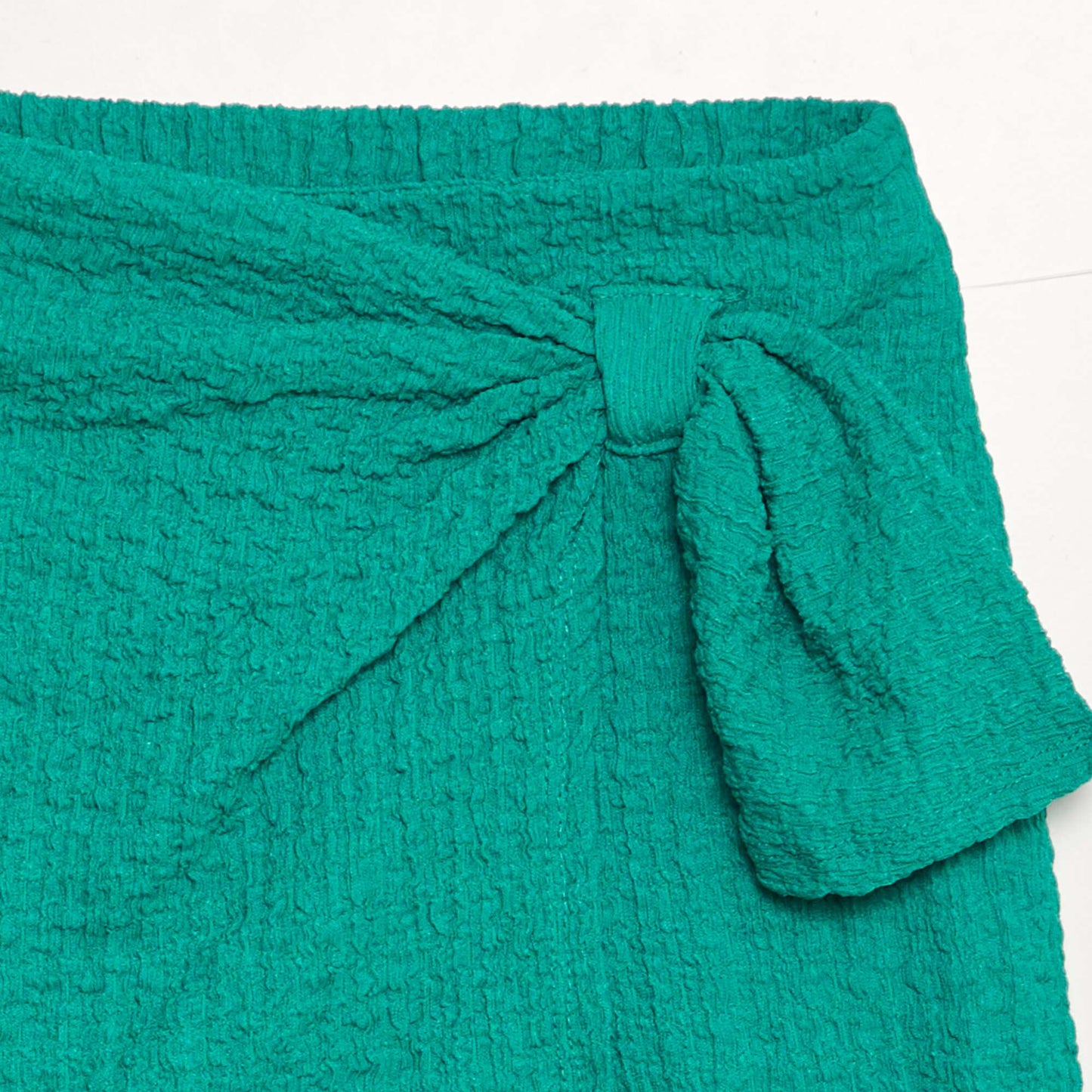 Jupe short en maille gaufr e Vert