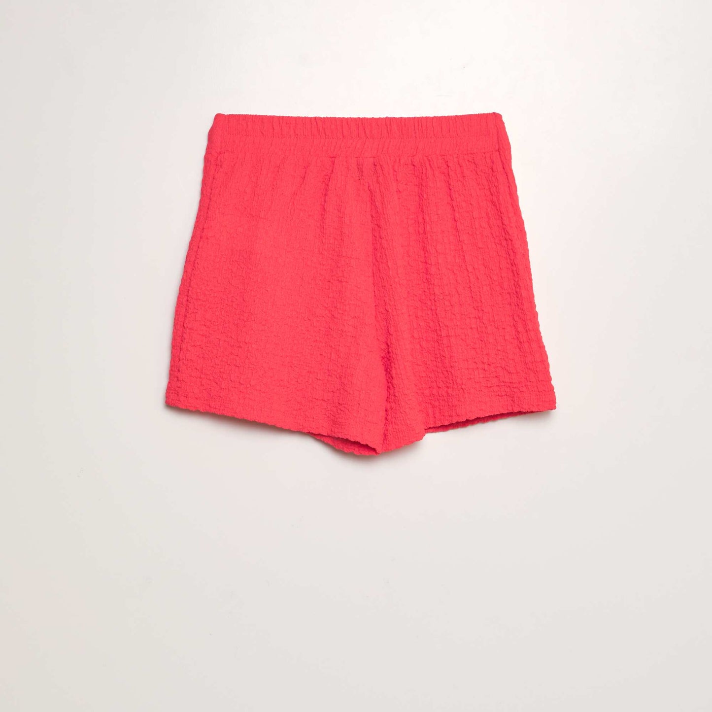 Jupe short en maille gaufr e Rouge