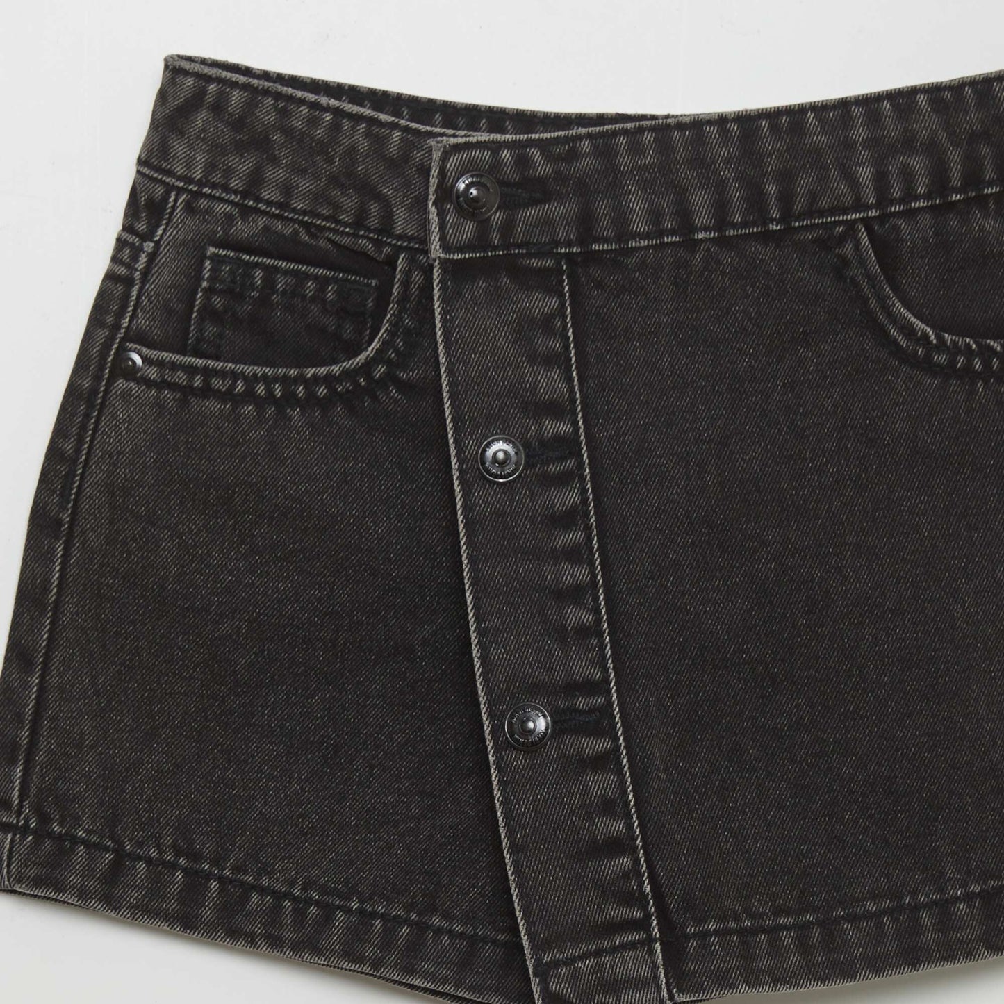 Jupe short en jean Gris