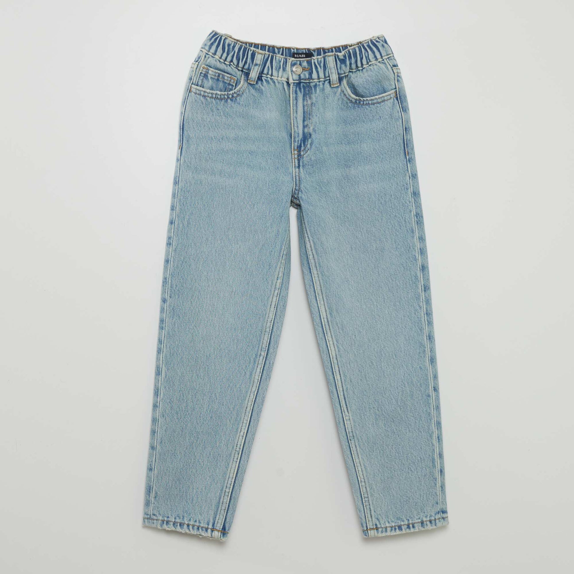 Jean straight washed Bleu clair