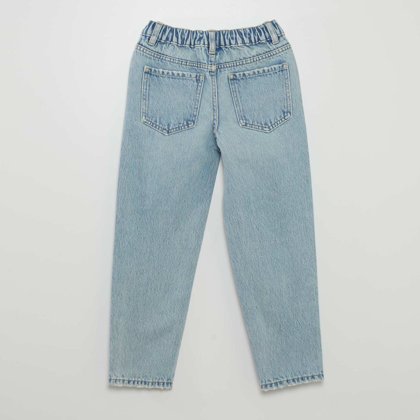 Jean straight washed Bleu clair