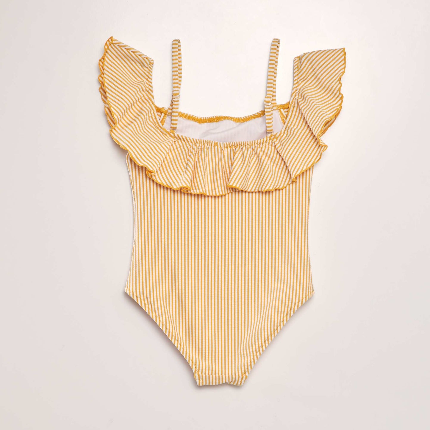 Maillot de bain ray - 1 pi ce Jaune