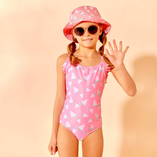 Maillot de bain crois - 1 pi ce Rose