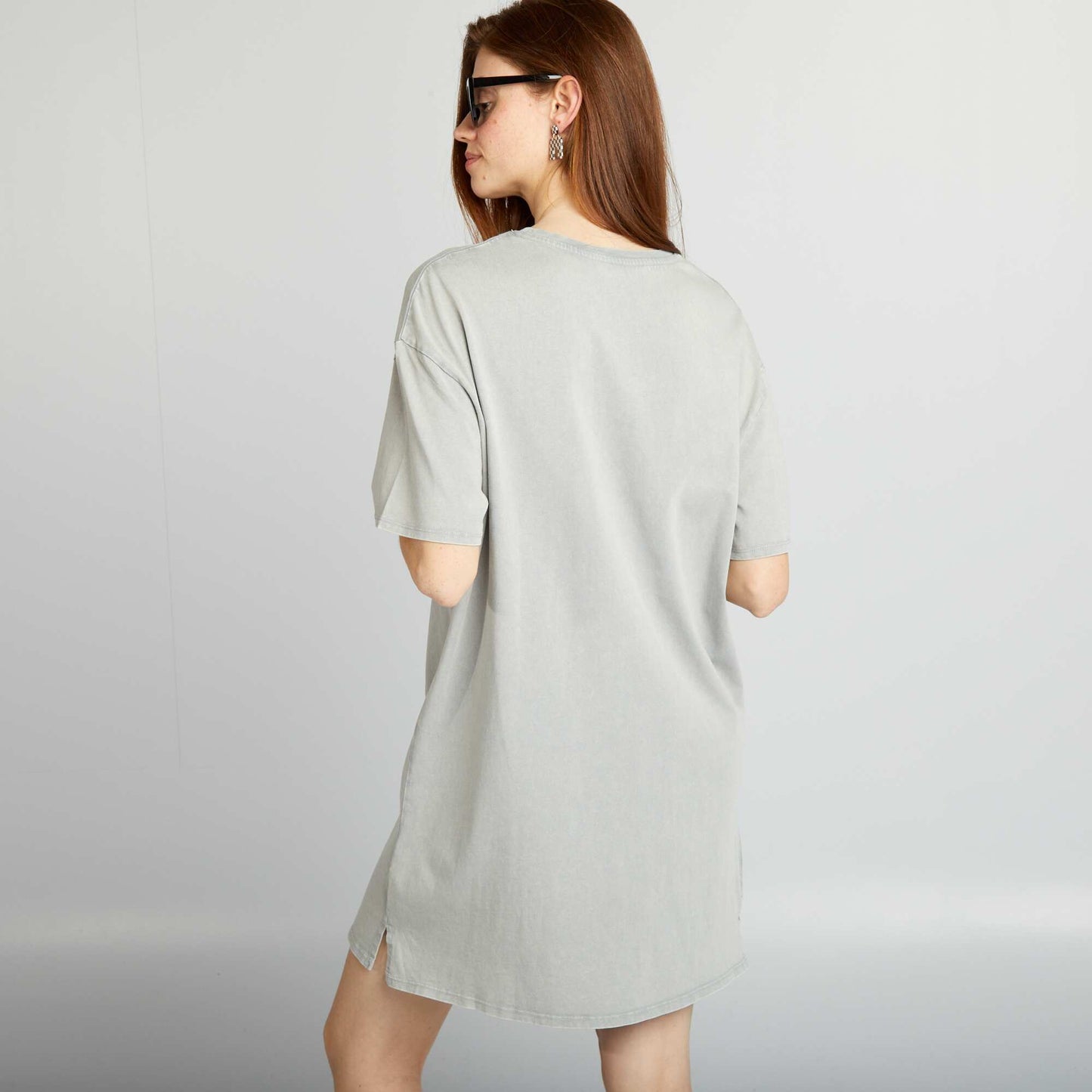 Robe t-shirt Gris