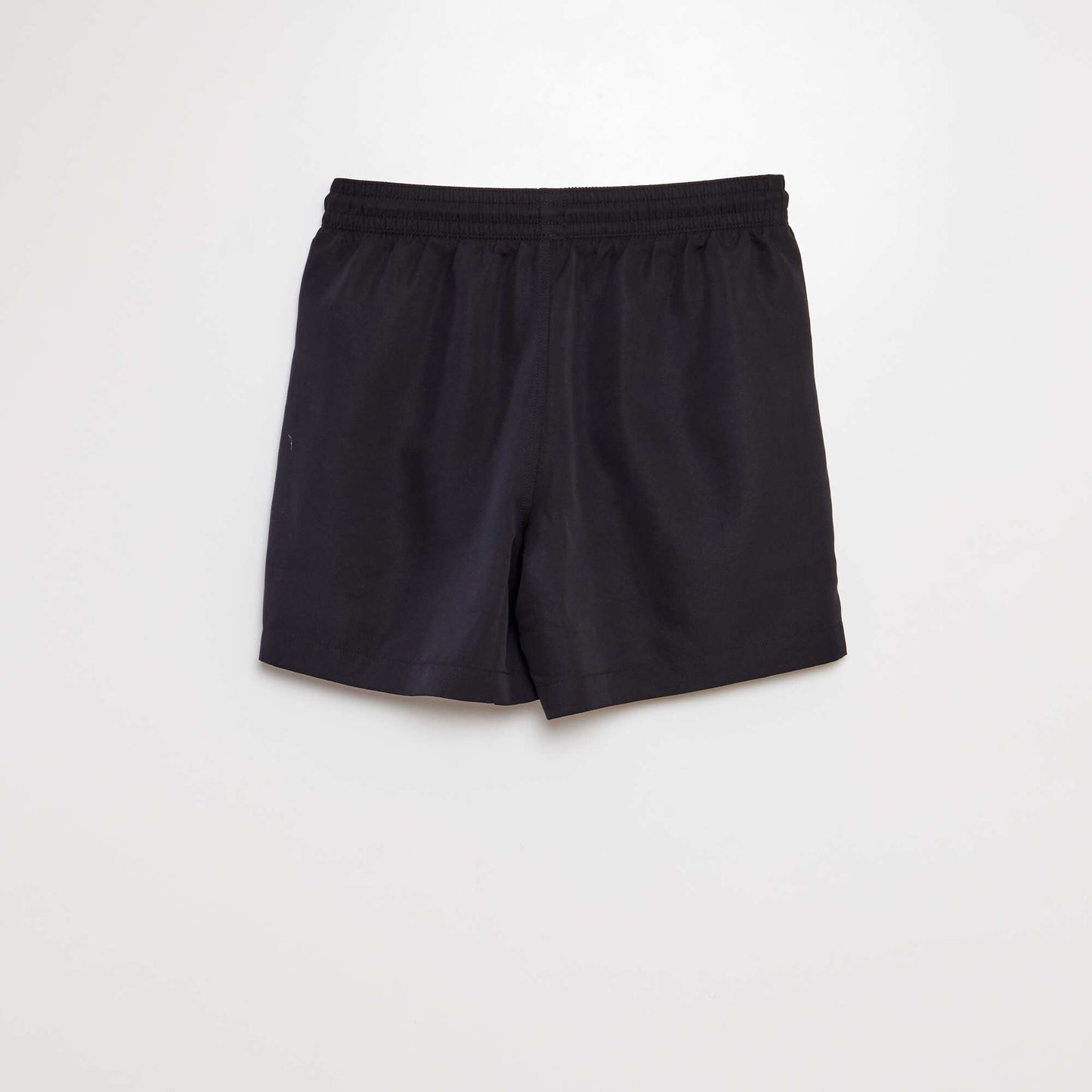 Short de bain uni noir