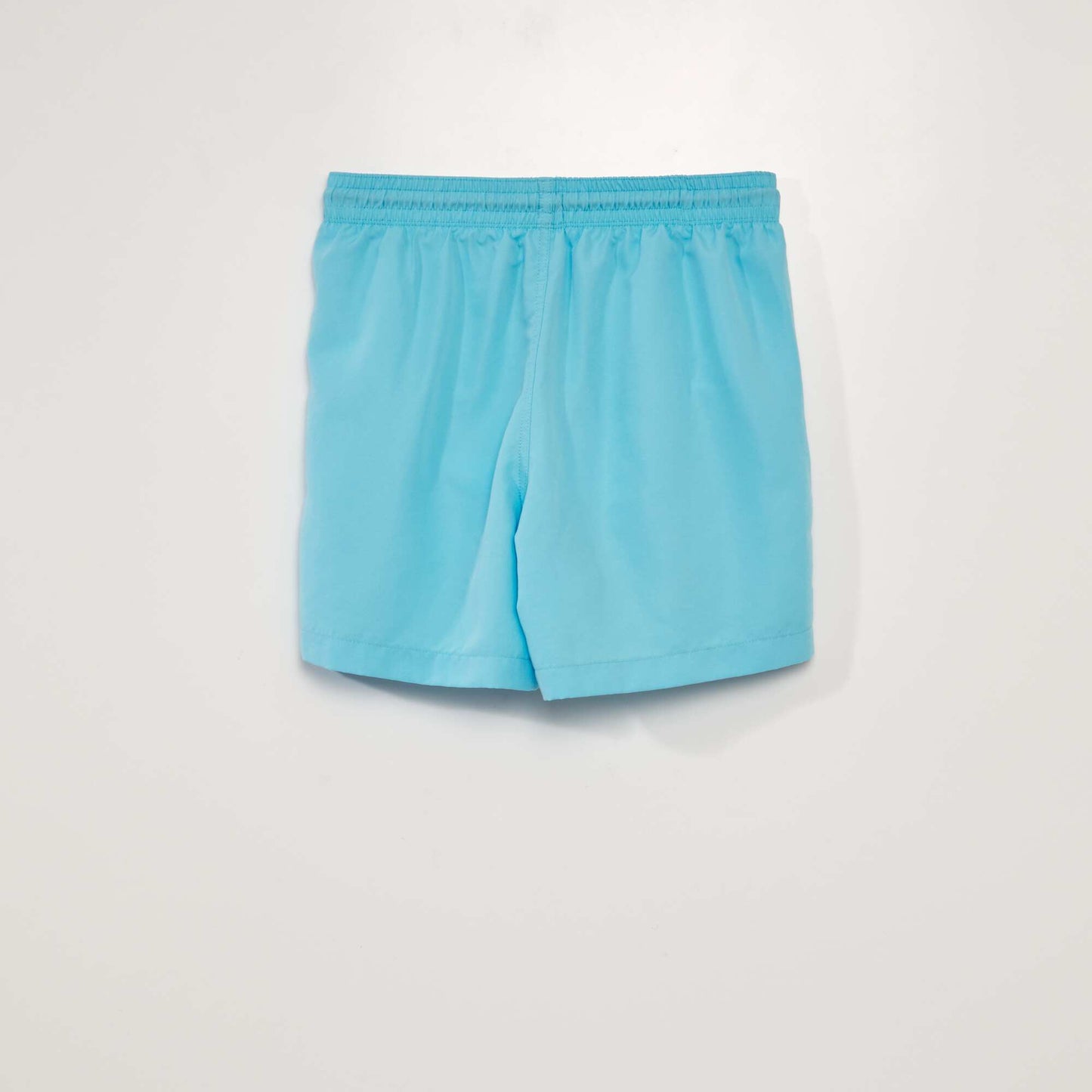 Short de bain uni Bleu