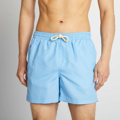 Short de bain motifs Bleu