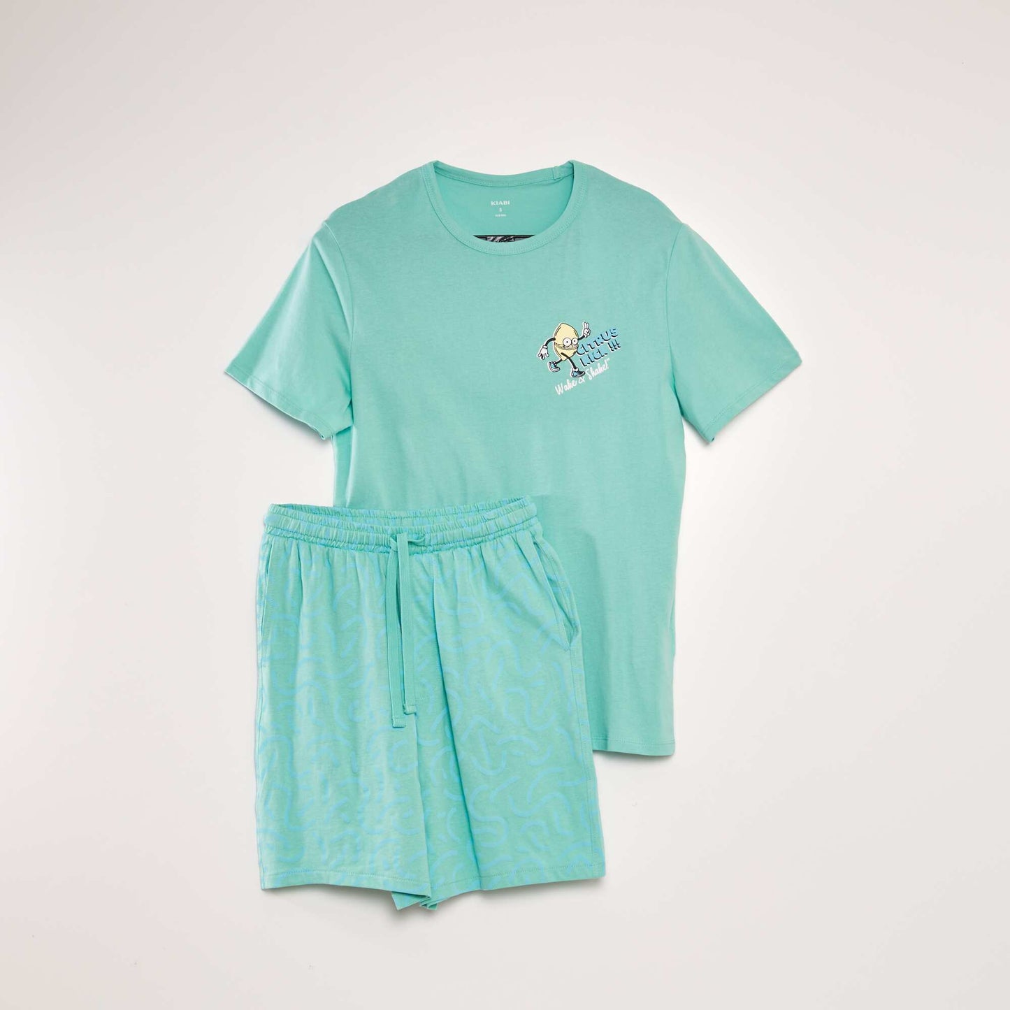 Ensemble pyjama t-shirt + short - 2 pi ces Vert