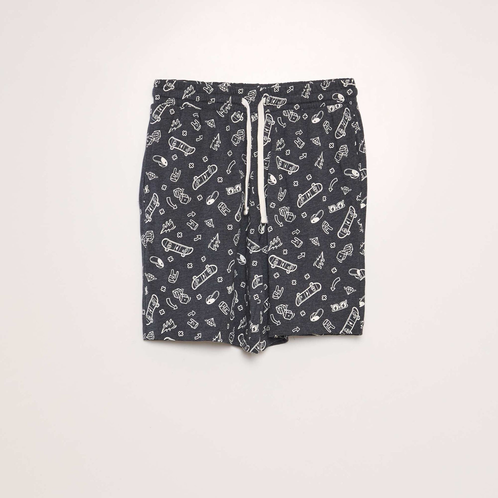 Lot de 2 shorts en jersey Gris